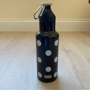 Victoria’s Secret PINK, Black and White Polka Dot Water Bottle, NWT